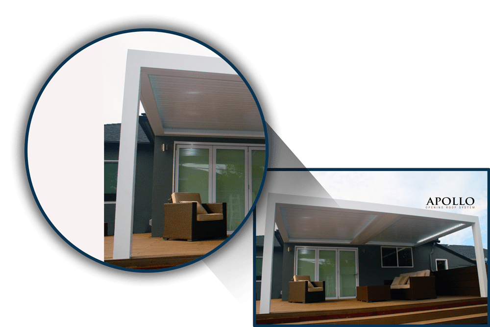 Close-up of extruded aluminum post with smooth powder-coated finish installed in Winters, CA