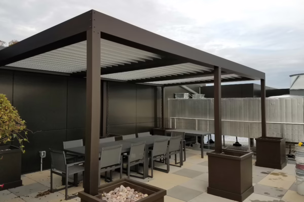 Apollo Louvered Roof System Patio cover installed in Galt, CA