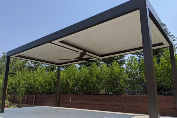 Apollo Louvered Roof System Patio cover installed in Galt, CA