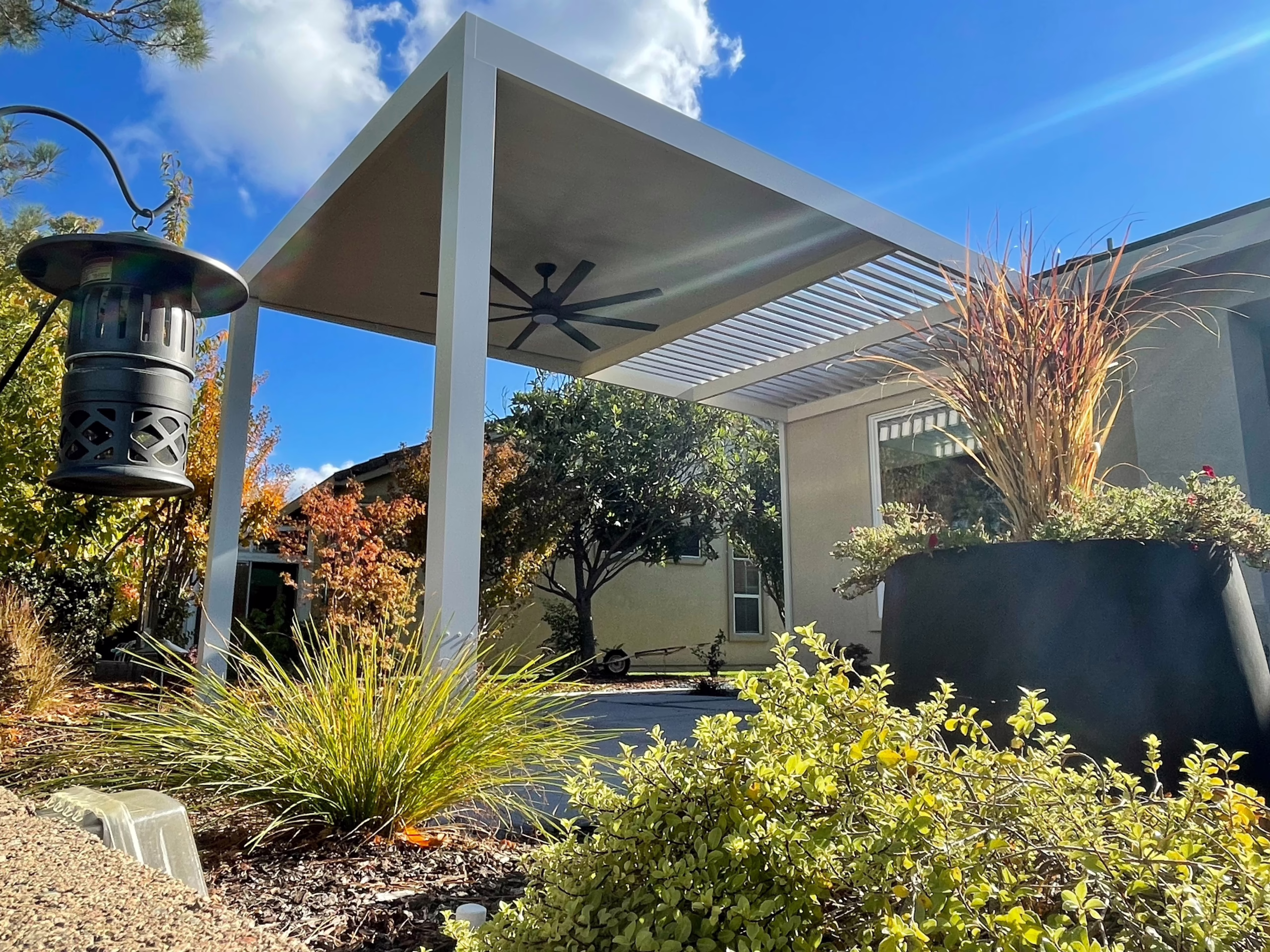 Extruded Post Insulated Roof Patio Combination installed in Folsom, CA
