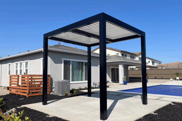 Lattice Patio cover with Extruded Posts installed in Folsom, CA