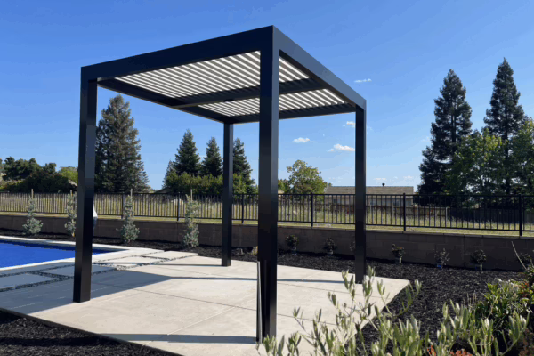 Lattice Patio cover with Extruded Posts installed in Folsom, CA