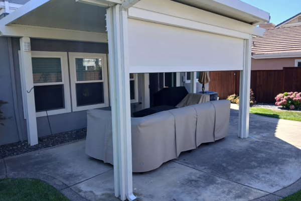 Solid Roof Cover with Sunshade Add On