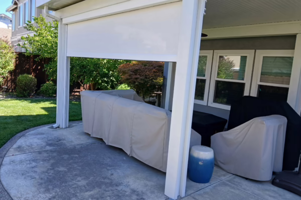 Solid Roof Cover with Sunshade Add On