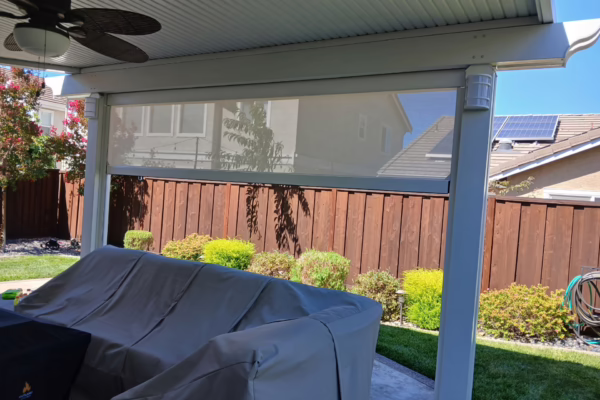 Solid Roof Cover with Sunshade Add On