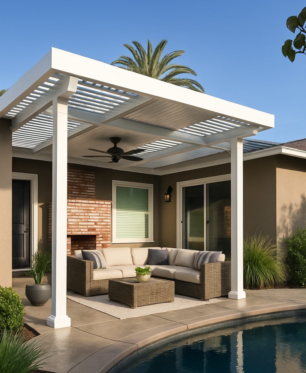 Combination patio cover in Rocklin, CA