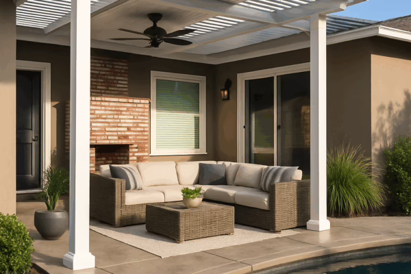 Combination patio cover in Rocklin, CA